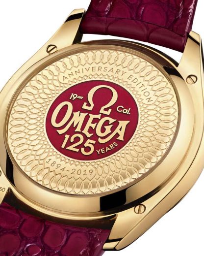 Omega 125th Anniversary Edition De Ville Trésor 40 mm, geelgoud met leren band 435.53.40.21.11.001 - Afbeelding 3