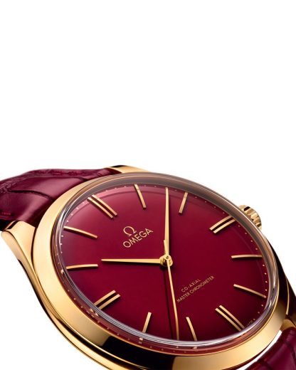 Omega 125th Anniversary Edition De Ville Trésor 40 mm, geelgoud met leren band 435.53.40.21.11.001 - Afbeelding 4