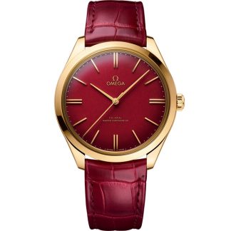 Omega 125th Anniversary Edition De Ville Trésor 40 mm, geelgoud met leren band 435.53.40.21.11.001