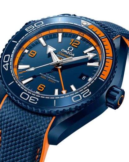 Omega Big Blue Seamaster Planet Ocean 600M 45,5 mm, blauw ceramic met rubberen band 215.92.46.22.03.001 - Afbeelding 3
