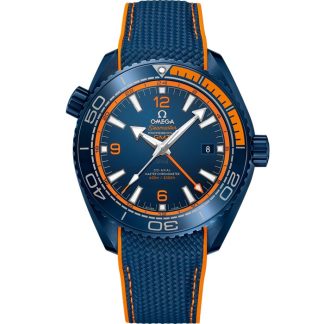 Omega Big Blue Seamaster Planet Ocean 600M 45,5 mm, blauw ceramic met rubberen band 215.92.46.22.03.001