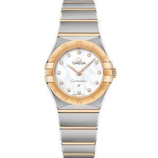 Omega Constellation 25 mm, staal - geelgoud met staal - geelgoud 131.20.25.60.55.002