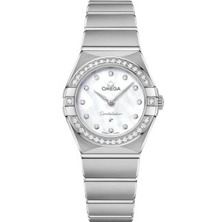 Omega Constellation 25 mm, staal met staal 131.15.25.60.55.001