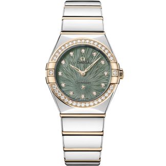 Omega Constellation 28 mm, staal - Moonshine™ gold met staal - Moonshine™ gold 131.25.28.60.60.001