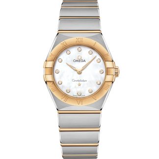 Omega Constellation 28 mm, staal - geelgoud met staal - geelgoud 131.20.28.60.55.002