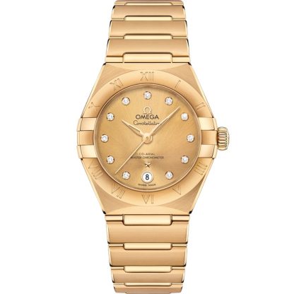 Omega Constellation 29 mm, geelgoud met geelgoud 131.50.29.20.58.001