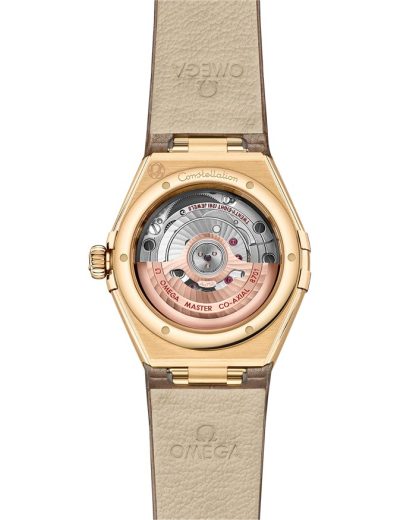 Omega Constellation 29 mm, geelgoud met leren band 131.58.29.20.52.001 - Afbeelding 2