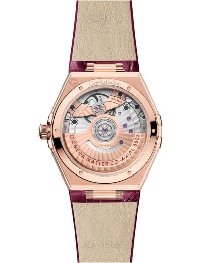Omega Constellation 34 mm, Sedna™ gold met leren band 131.58.34.20.61.001 - Afbeelding 2