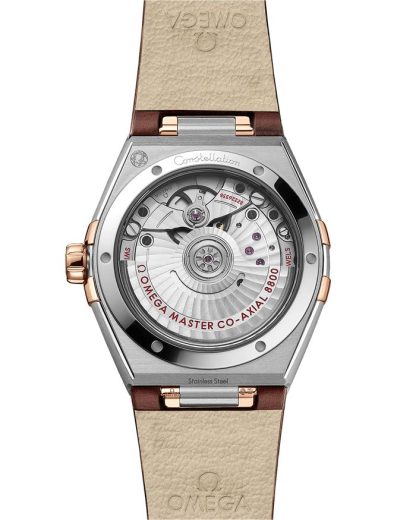 Omega Constellation 36 mm, staal - Sedna™ gold met leren band 131.28.36.20.63.001 - Afbeelding 2