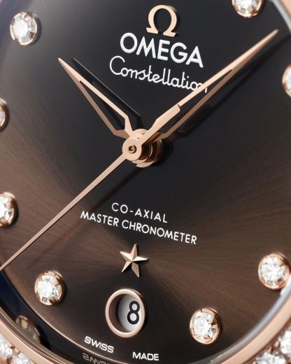 Omega Constellation 36 mm, staal - Sedna™ gold met leren band 131.28.36.20.63.001 - Afbeelding 4