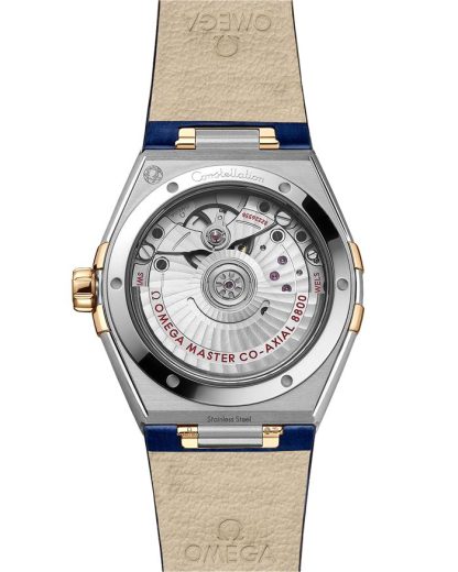 Omega Constellation 36 mm, staal - geelgoud met leren band 131.28.36.20.53.001 - Afbeelding 2