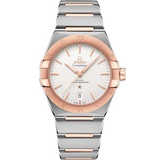 Omega Constellation 39 mm, staal - Sedna™ gold met staal - Sedna™ gold 131.20.39.20.02.001