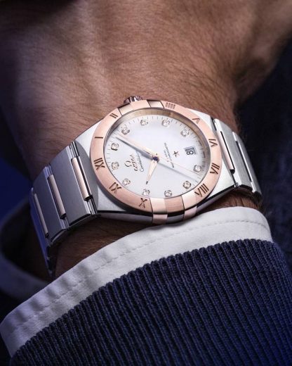 Omega Constellation 39 mm, staal - Sedna™ gold met staal - Sedna™ gold 131.20.39.20.52.001 - Afbeelding 5