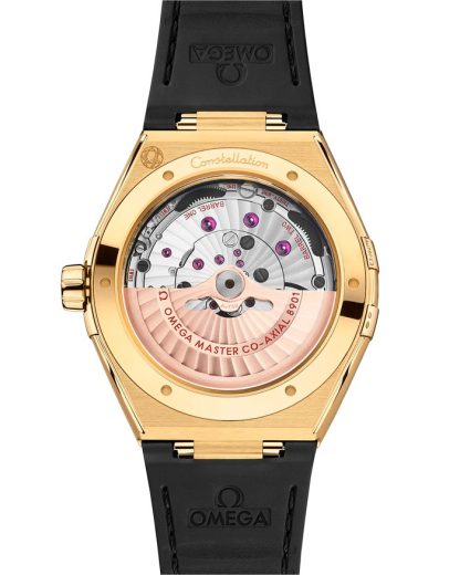 Omega Constellation 41 mm, geelgoud met leren band 131.63.41.21.01.001 - Afbeelding 2