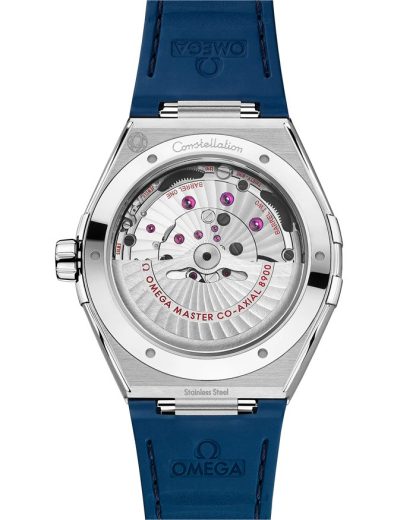 Omega Constellation 41 mm, staal met leren band 131.33.41.21.04.001 - Afbeelding 2