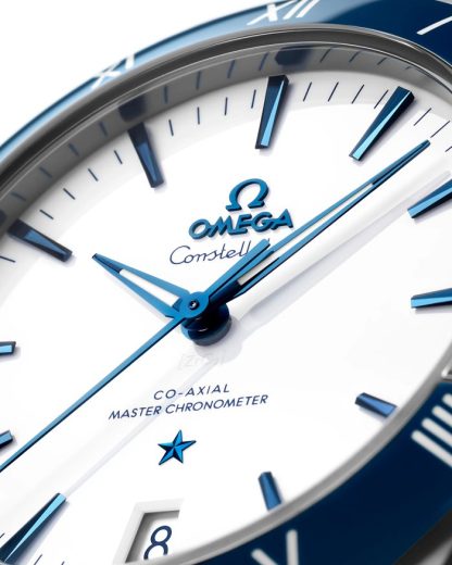 Omega Constellation 41 mm, staal met leren band 131.33.41.21.04.001 - Afbeelding 3