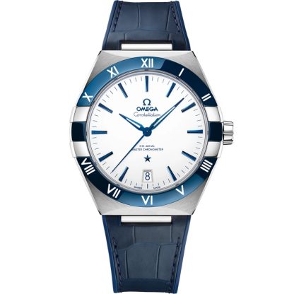 Omega Constellation 41 mm, staal met leren band 131.33.41.21.04.001