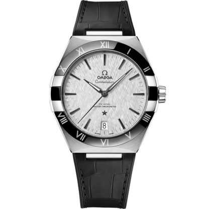 Omega Constellation 41 mm, staal met leren band 131.33.41.21.06.001