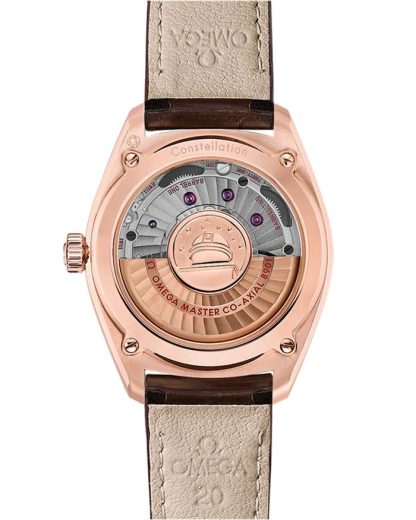 Omega Constellation Globemaster 39 mm, Sedna™ gold met leren band 130.53.39.21.02.001 - Afbeelding 2