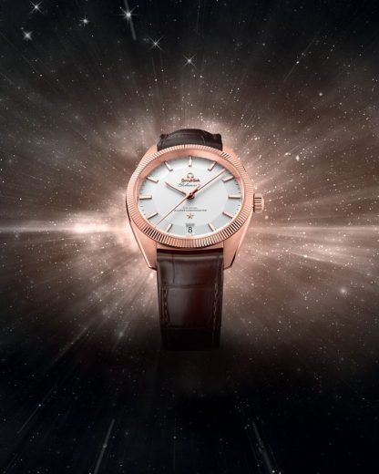 Omega Constellation Globemaster 39 mm, Sedna™ gold met leren band 130.53.39.21.02.001 - Afbeelding 5