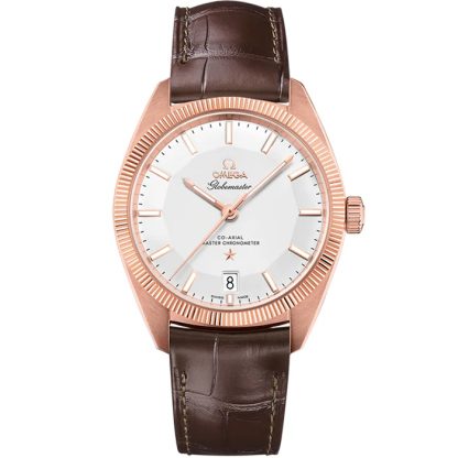 Omega Constellation Globemaster 39 mm, Sedna™ gold met leren band 130.53.39.21.02.001