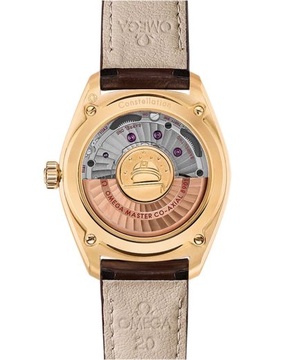 Omega Constellation Globemaster 39 mm, geelgoud met leren band 130.53.39.21.02.002 - Afbeelding 2