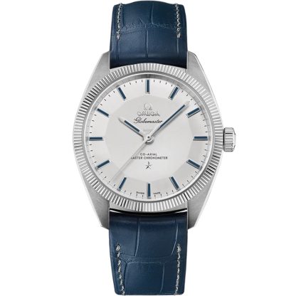 Omega Constellation Globemaster 39 mm, platina met leren band 130.93.39.21.99.001