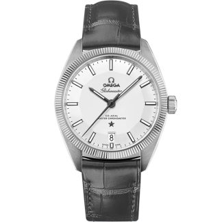 Omega Constellation Globemaster 39 mm, staal met leren band 130.33.39.21.02.001