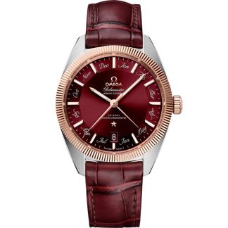 Omega Constellation Globemaster 41 mm, staal - Sedna™ gold met leren band 130.23.41.22.11.001