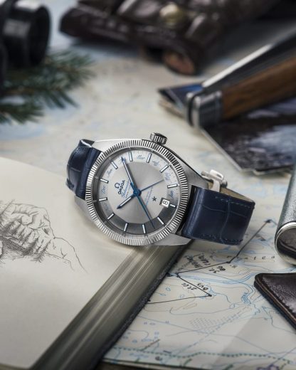 Omega Constellation Globemaster 41 mm, staal met leren band 130.33.41.22.06.001 - Afbeelding 4