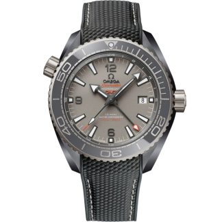 Omega Dark Grey Seamaster Planet Ocean 600M 45,5 mm, grijs ceramic met rubberen band 215.92.46.22.99.002