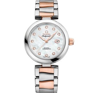 Omega De Ville Ladymatic 34 mm, staal - Sedna™ gold met staal - Sedna™ gold 425.20.34.20.55.004