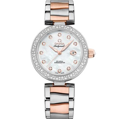 Omega De Ville Ladymatic 34 mm, staal - Sedna™ gold met staal - Sedna™ gold 425.25.34.20.55.004