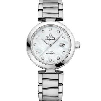 Omega De Ville Ladymatic 34 mm, staal met staal 425.30.34.20.55.002