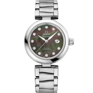 Omega De Ville Ladymatic 34 mm, staal met staal 425.30.34.20.57.004