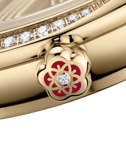 Omega De Ville Mini Trésor 26 mm, Moonshine™ gold met Moonshine™ gold 428.55.26.60.99.001 - Afbeelding 4