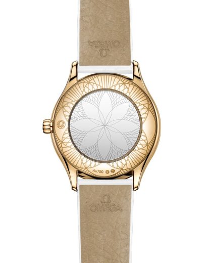 Omega De Ville Mini Trésor 26 mm, Moonshine™ gold met alligator 428.58.26.60.04.001 - Afbeelding 2