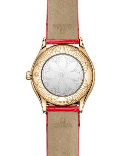 Omega De Ville Mini Trésor 26 mm, Moonshine™ gold met alligator 428.58.26.60.04.003 - Afbeelding 2