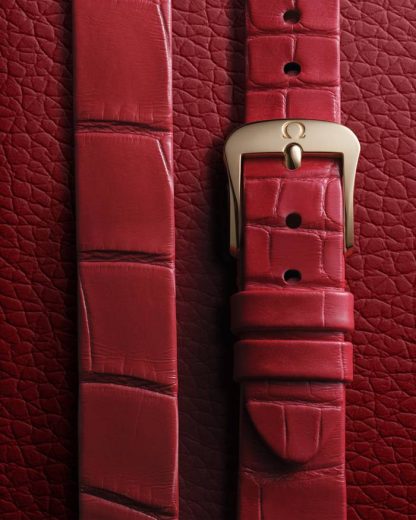 Omega De Ville Mini Trésor 26 mm, Moonshine™ gold met alligator 428.58.26.60.04.003 - Afbeelding 4