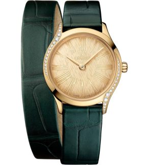 Omega De Ville Mini Trésor 26 mm, Moonshine™ gold met alligator 428.58.26.60.99.002
