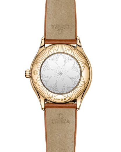 Omega De Ville Mini Trésor 26 mm, Moonshine™ gold met leren band 428.57.26.60.04.004 - Afbeelding 2
