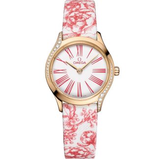 Omega De Ville Mini Trésor 26 mm, Moonshine™ gold met toile de jouy 428.57.26.60.04.003