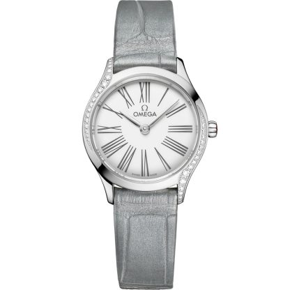 Omega De Ville Mini Trésor 26 mm, staal met alligator 428.18.26.60.04.001