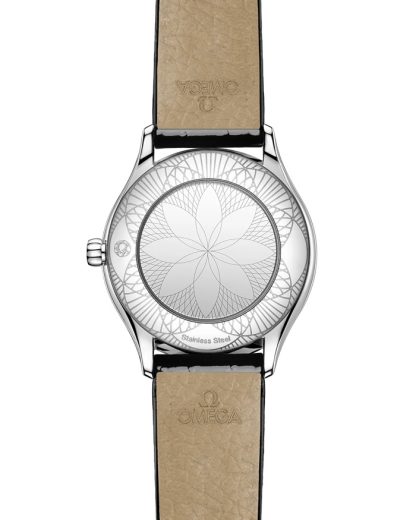 Omega De Ville Mini Trésor 26 mm, staal met leren band 428.17.26.60.04.007 - Afbeelding 2