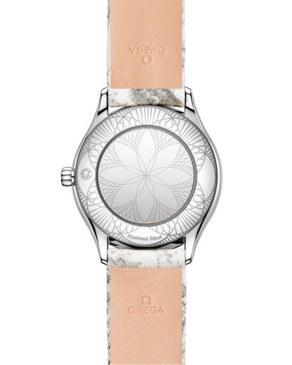Omega De Ville Mini Trésor 26 mm, staal met toile de jouy 428.17.26.60.04.002 - Afbeelding 2