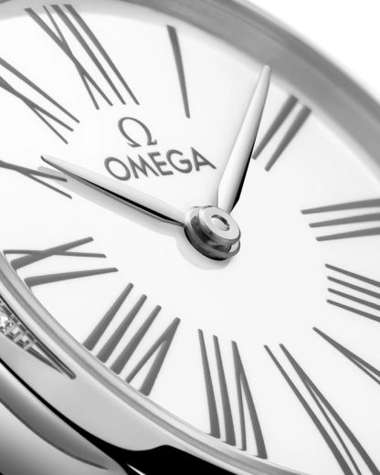 Omega De Ville Mini Trésor 26 mm, staal met toile de jouy 428.17.26.60.04.002 - Afbeelding 3