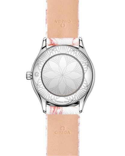 Omega De Ville Mini Trésor 26 mm, staal met toile de jouy 428.17.26.60.04.003 - Afbeelding 2