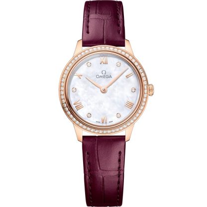 Omega De Ville Prestige 27,5 mm, Sedna™ gold met leren band 434.58.28.60.55.001
