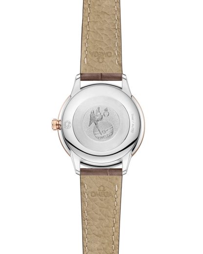 Omega De Ville Prestige 27,5 mm, staal - Sedna™ gold met leren band 434.23.28.60.52.001 - Afbeelding 2