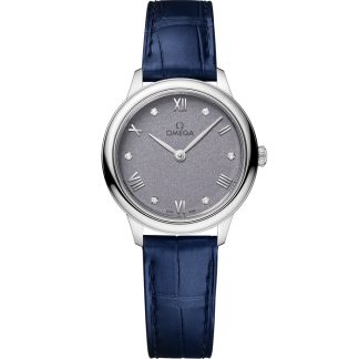 Omega De Ville Prestige 27,5 mm, staal met leren band 434.13.28.60.53.001